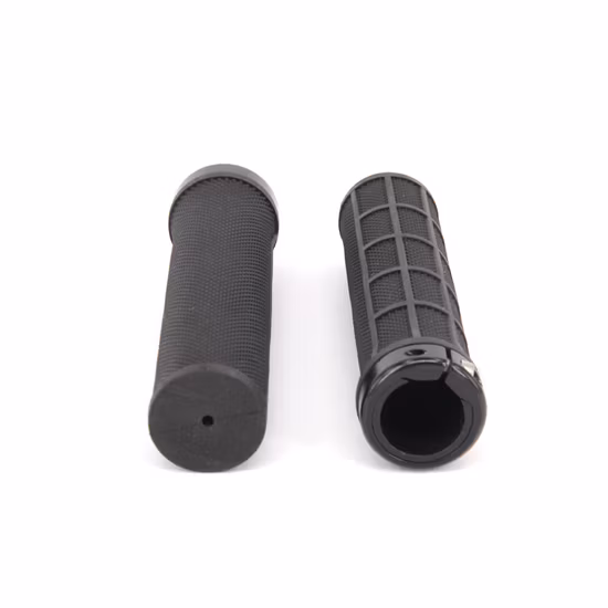 Fahrradzubehör Kunststoff-Gummi-Fahrradgriffe mit Alu-Ringschloss (HGP-060)